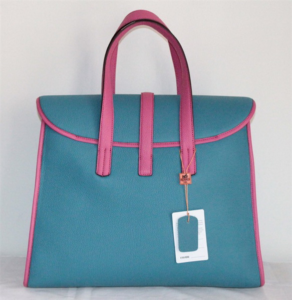 Best Hermes FeuDou Bag Blue 509095